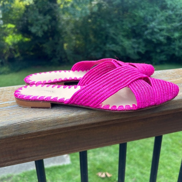Giovanna Venus Raffia Mule Fuchsia pink - Picture 4 of 6